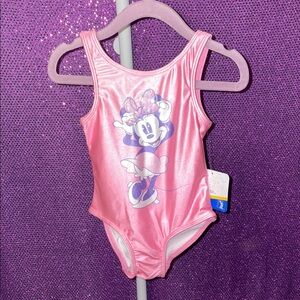 🆕💜Disney Pink Minnie Mouse Kids Swim One Piece